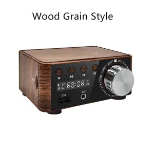 HiFi Bluetooth 5.0 Power Amplifier – TPA3116 Class D | Wooden Design | Premium Audio Performance
