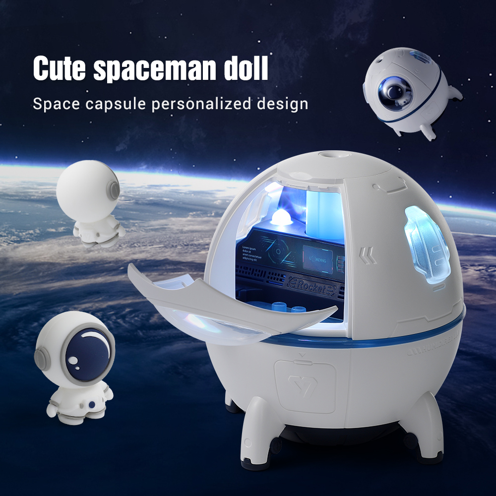 Space Capsule USB Mini Air Humidifier – Colorful LED Light | Quiet Operation | Portable & Stylish Design - Image 4