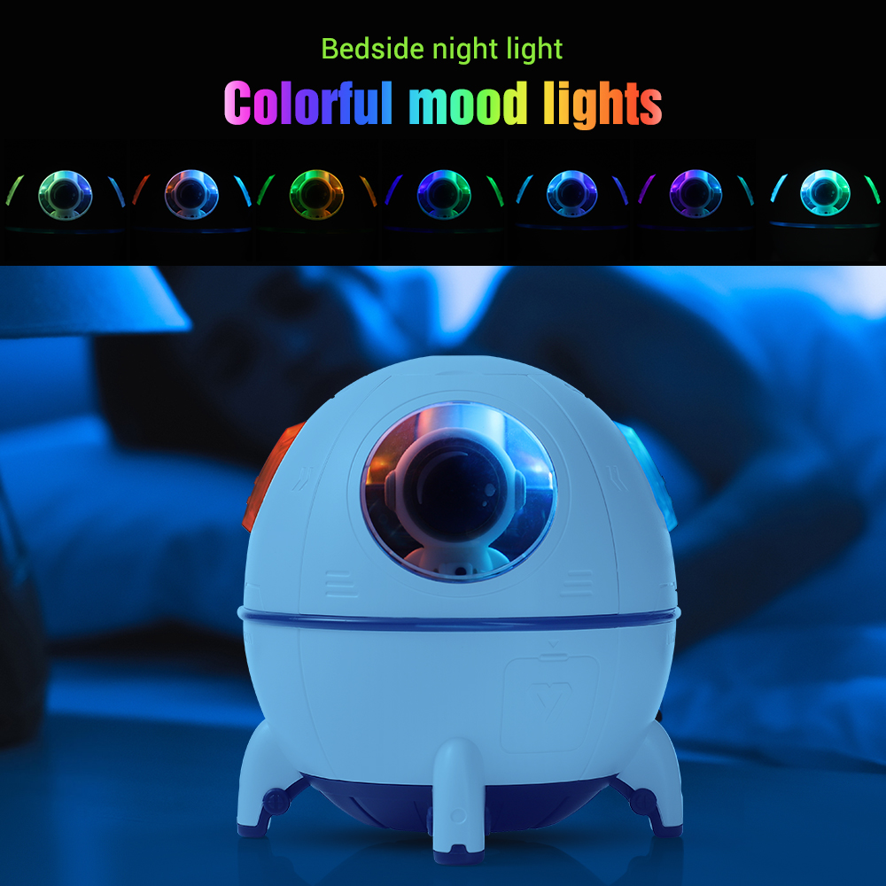 Space Capsule USB Mini Air Humidifier – Colorful LED Light | Quiet Operation | Portable & Stylish Design - Image 5
